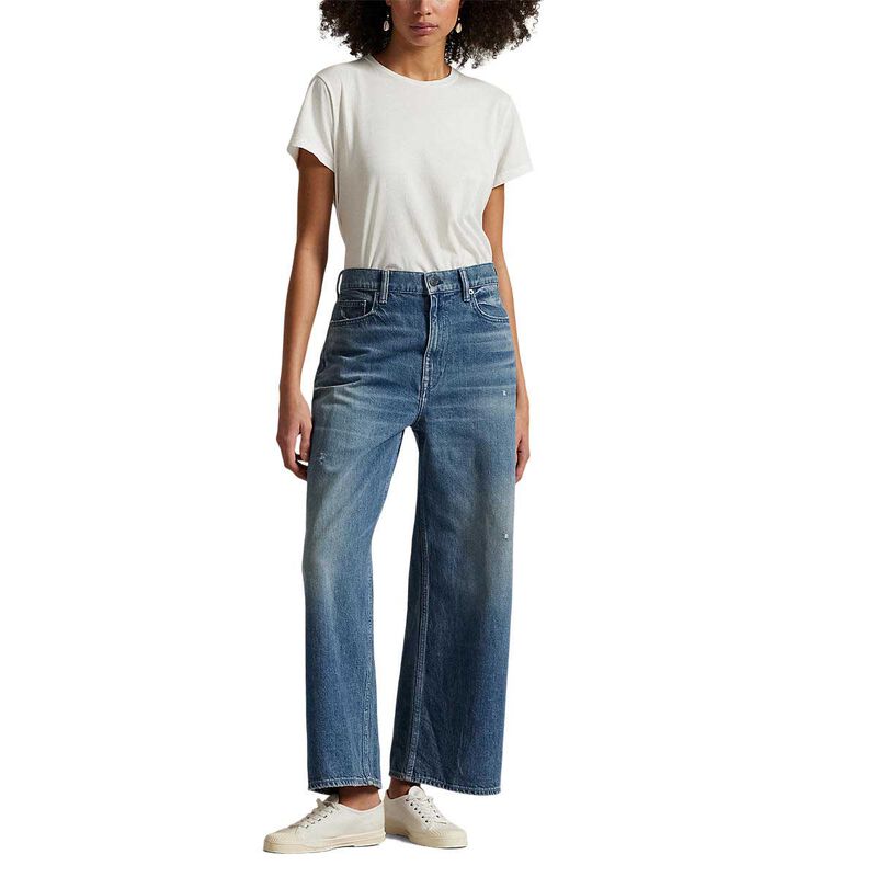 Polo Ralph Lauren High Rise Wide Leg Crop Jean image number 3